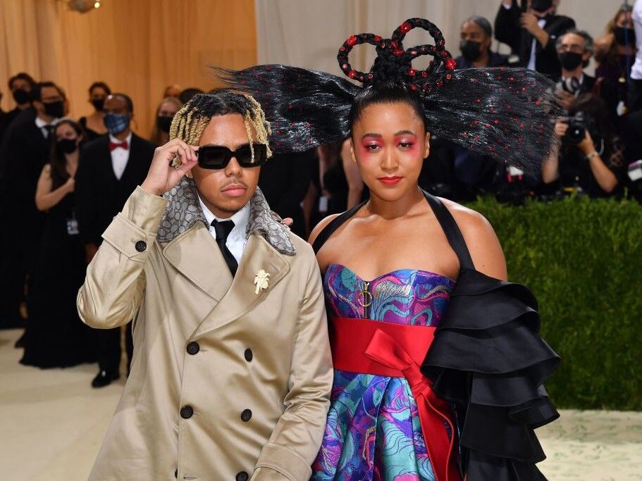 Naomi Osaka and Cordae at the Met Gala