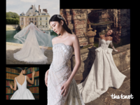 Models in wedding dress in various styles