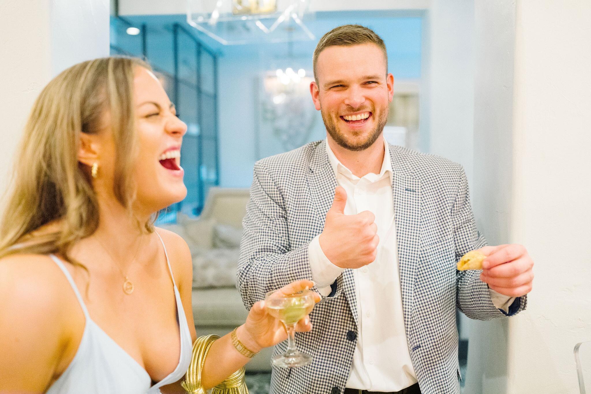 May the laughs and memories continue through a lifetime together. Cheers!