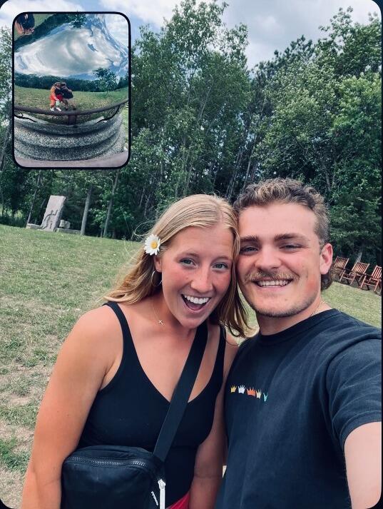 Art + Mini Golf -  one of our first dates after long distance for a month