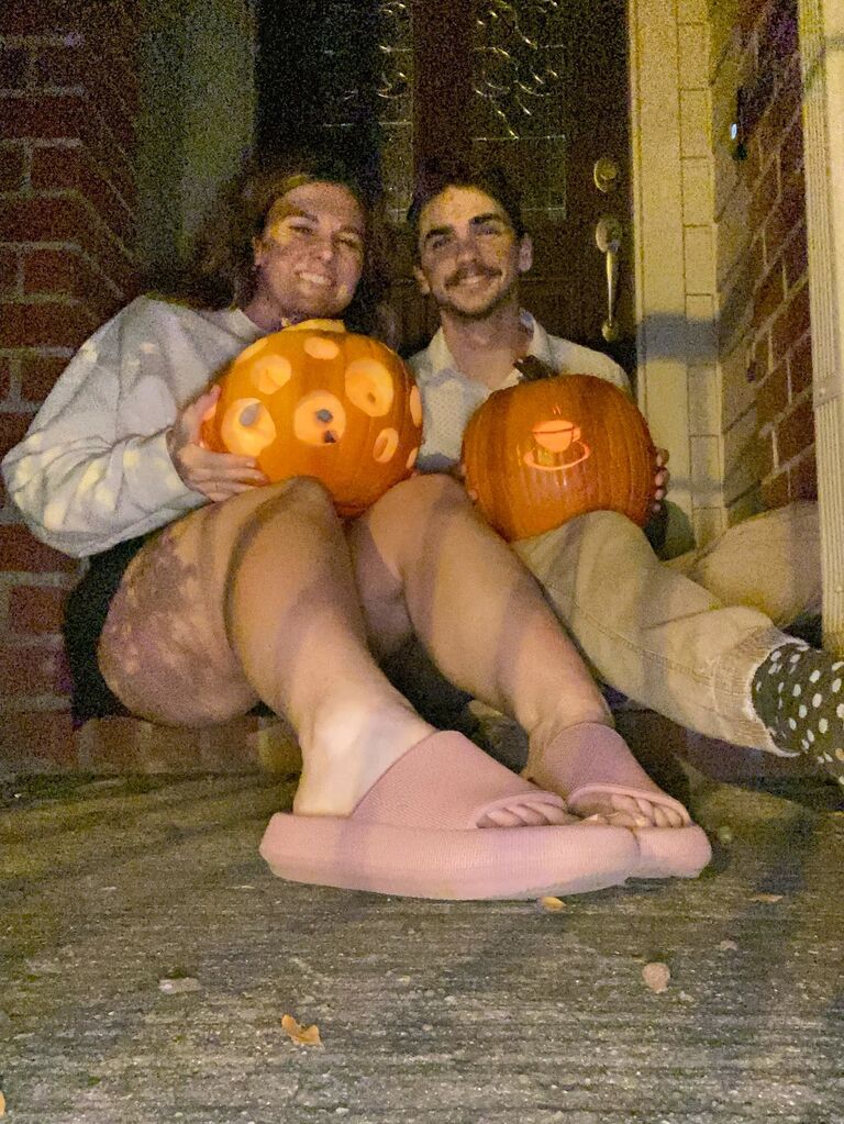 Spooky season means janky jack o lanterns 