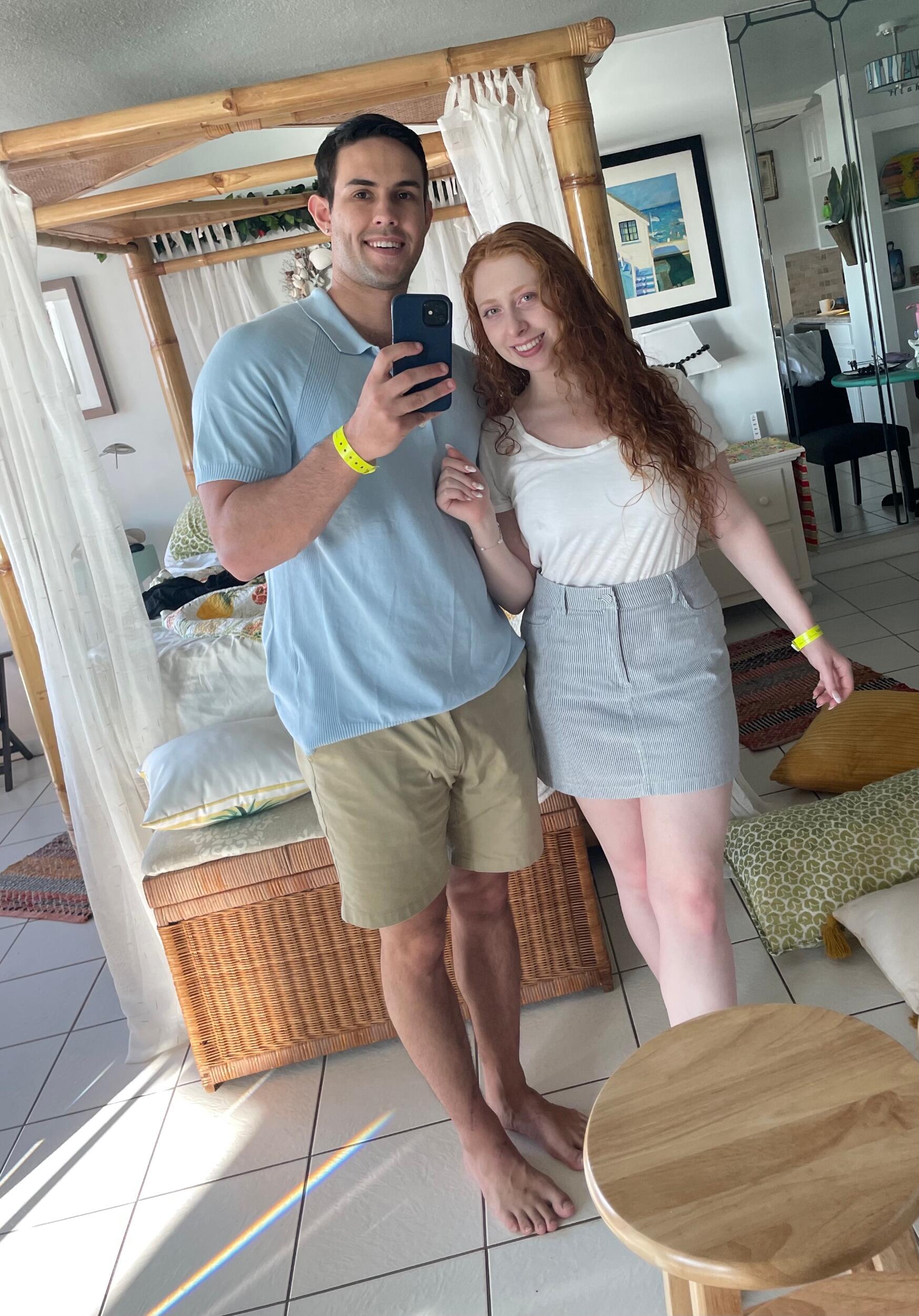 Shortly before starting work, Dylan and Maddy took a long weekend vacation together. Like most couples, they said they loved each other for the first time in Panama City Beach, Florida. 