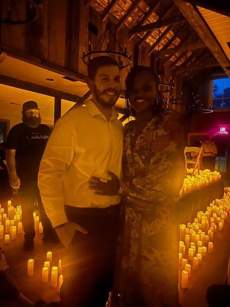 June takes Danny to a candlelit concert at Magnolia Plantation