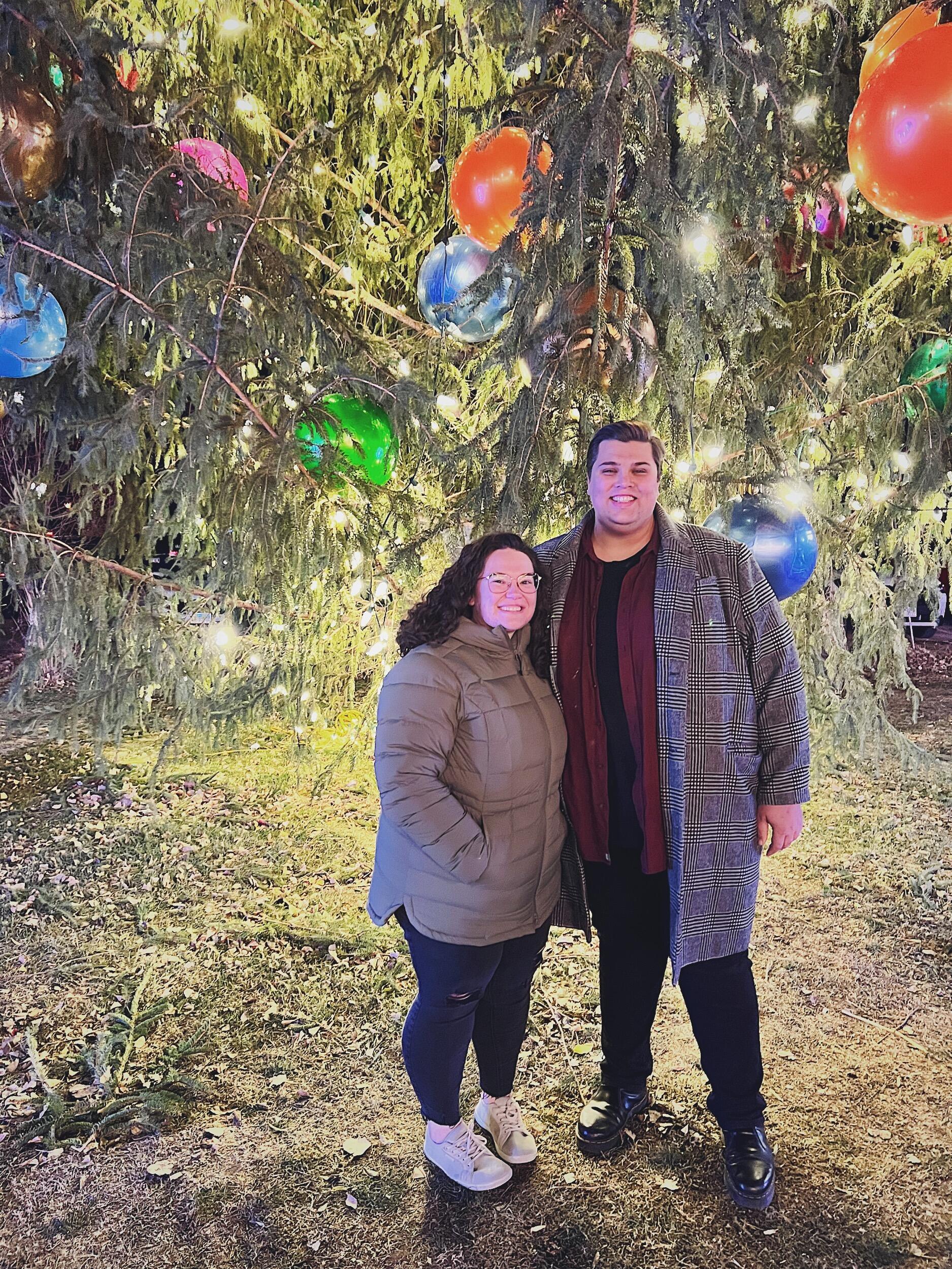 They walked around Ottawa's Chris Kringle Market with friends.