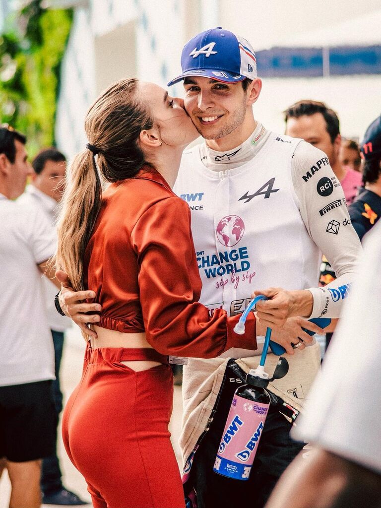 F1 driver Esteban Ocon and girlfriend Elena Berri