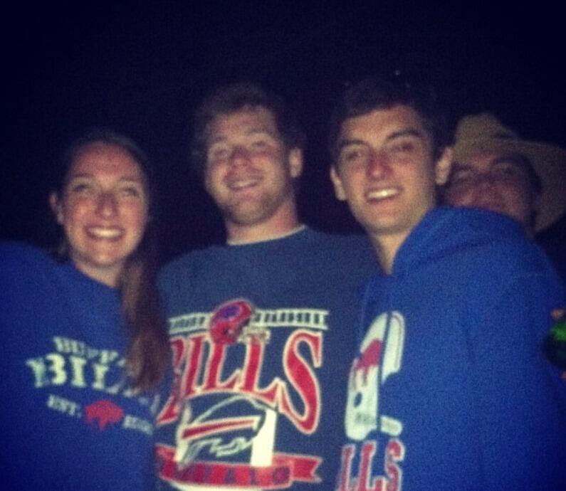Christy, good friends, and a hobo (her fiancé)