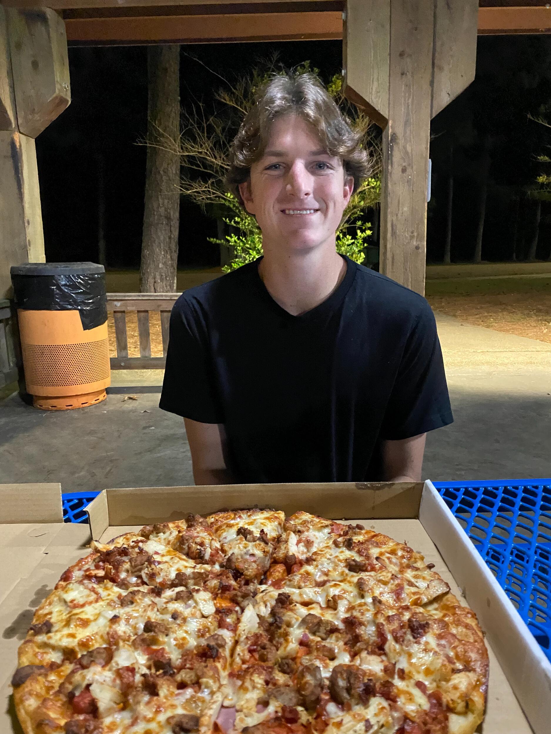 Our 6 months was spent eating Lost Pizza at Mckee park (first of many times we would eat this exact pizza)