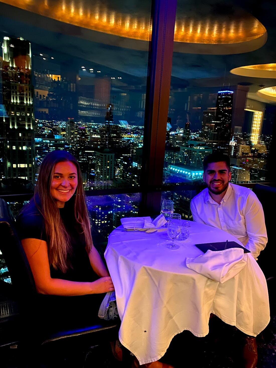 Johnny officially asked Ashley to be his girlfriend... and she said yes!  At the end of the night, he took her to the top floor of a skyscraper in downtown Chicago to get dessert. It was such a romantic and beautiful night. 