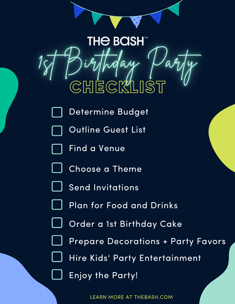 Simple First Birthday Party Checklist