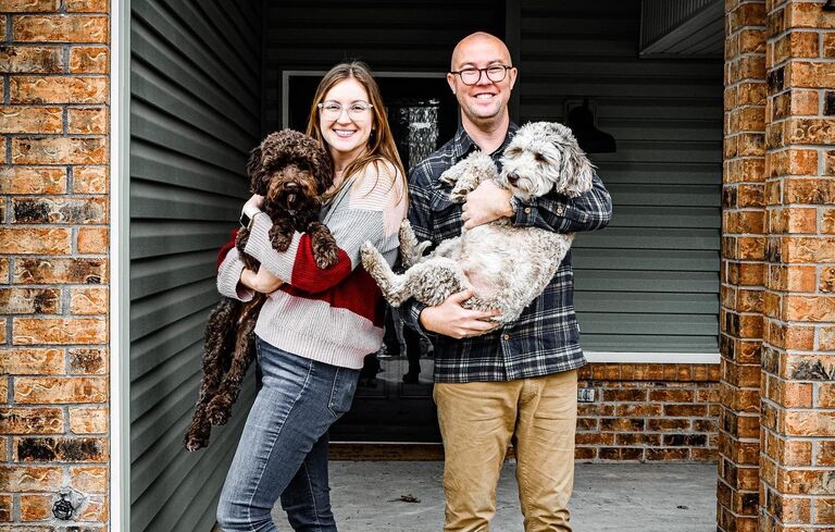 We bought our first house together in Norman.