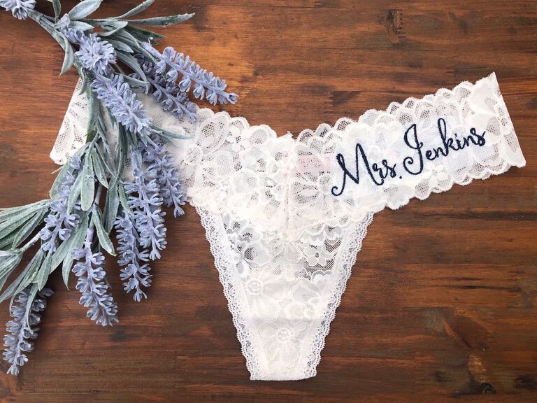 Sexy Bridal Panties, High Waisted Knickers for Wedding Night, Sexy Lingerie  Briefs for Honeymoon 