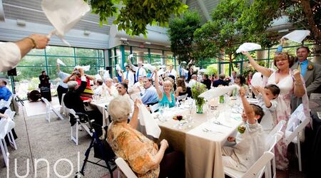 Christmas Atrium at Meadowlark Botanical Gardens Wedding