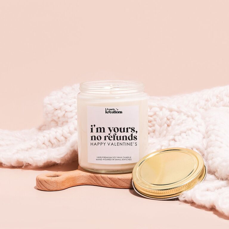Novelty candle Valentine's gift for husband
