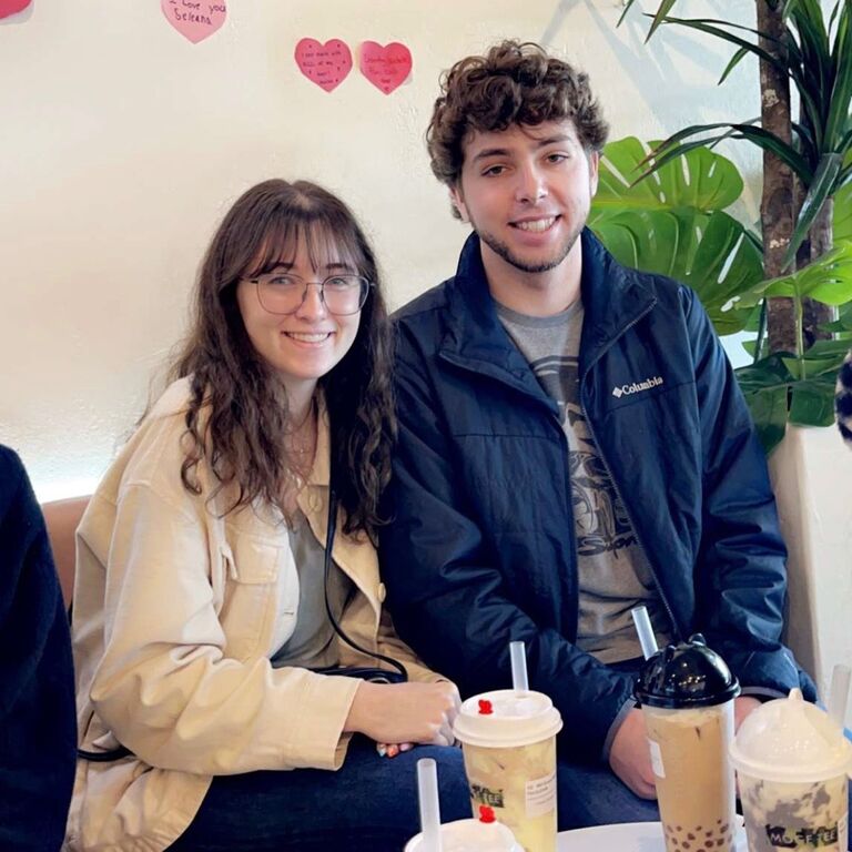 Pre-Valentine's Day boba tea with friends!