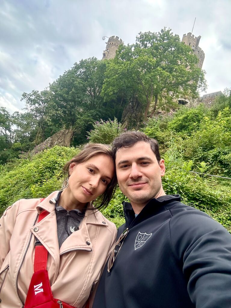 Rode around Germany on a Motorcycle sightseeing Castles.