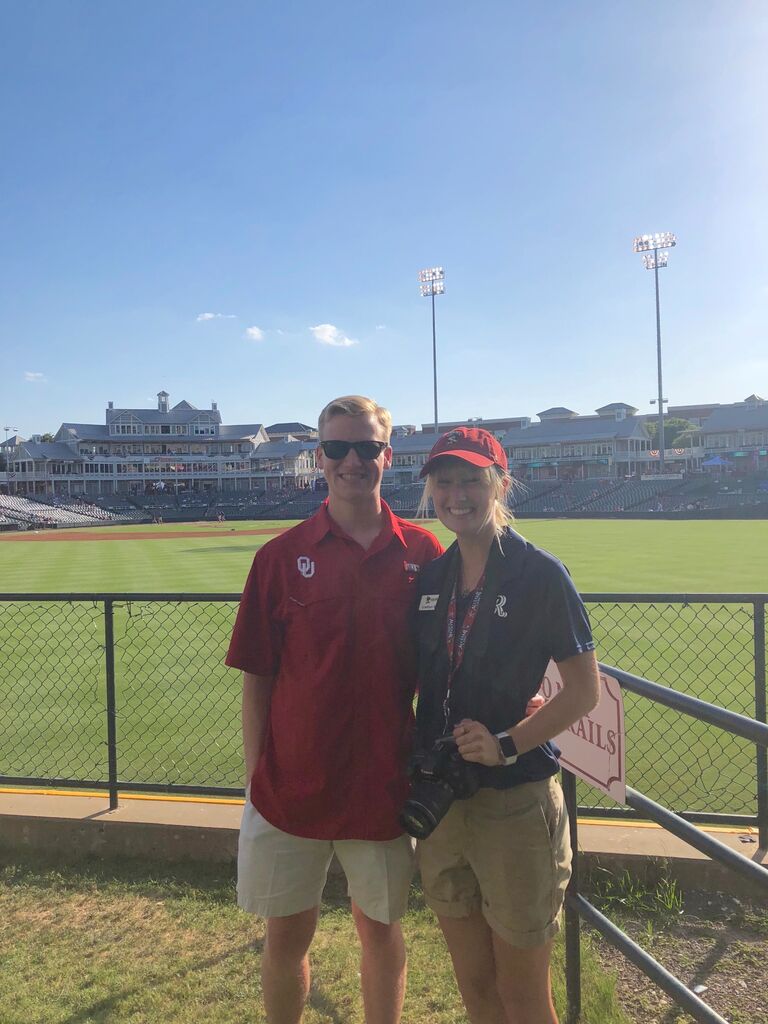 We both have internships for the summer in Dallas, Connor at Frito-Lay and Caitlyn at the Frisco RoughRiders