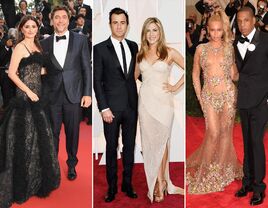 Penelope Cruz and Javier Barden; Jennifer Anison and Justin Theroux; Beyonce and Jay-Z