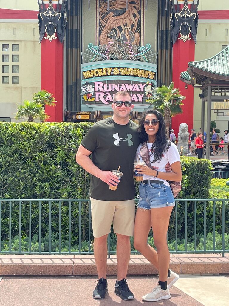 Our first vacation together to Orlando, Florida. Jiu Jitsu competition, pools, drinks, and Disney. We discovered we travel great together.  