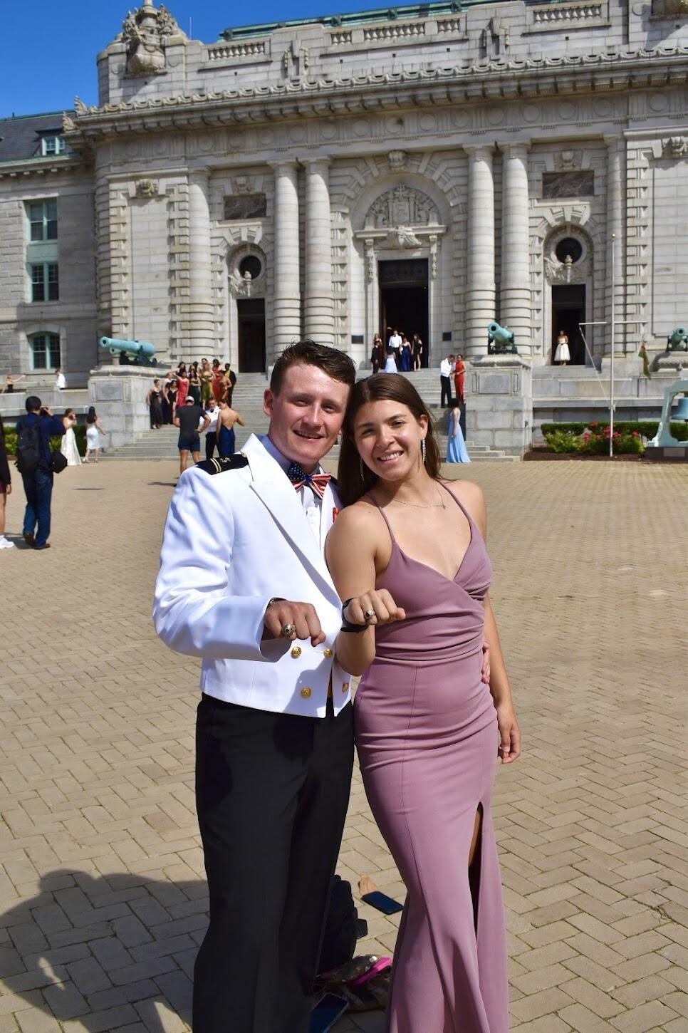 But they reunited in time for ring dance!