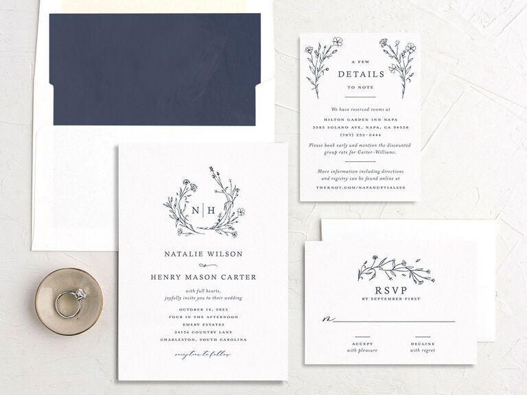 32 Winter Wedding Invitations We Really Love