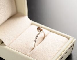 Promise ring in ring box