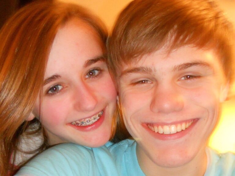 The first photo we took together as a couple.