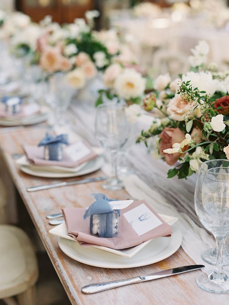 Terracotta Wedding Decor, Dusty Blue and Ivory Rose Petals – Grace Renee  Elegance