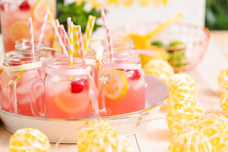 Hello Kitty party idea: pink lemonade
