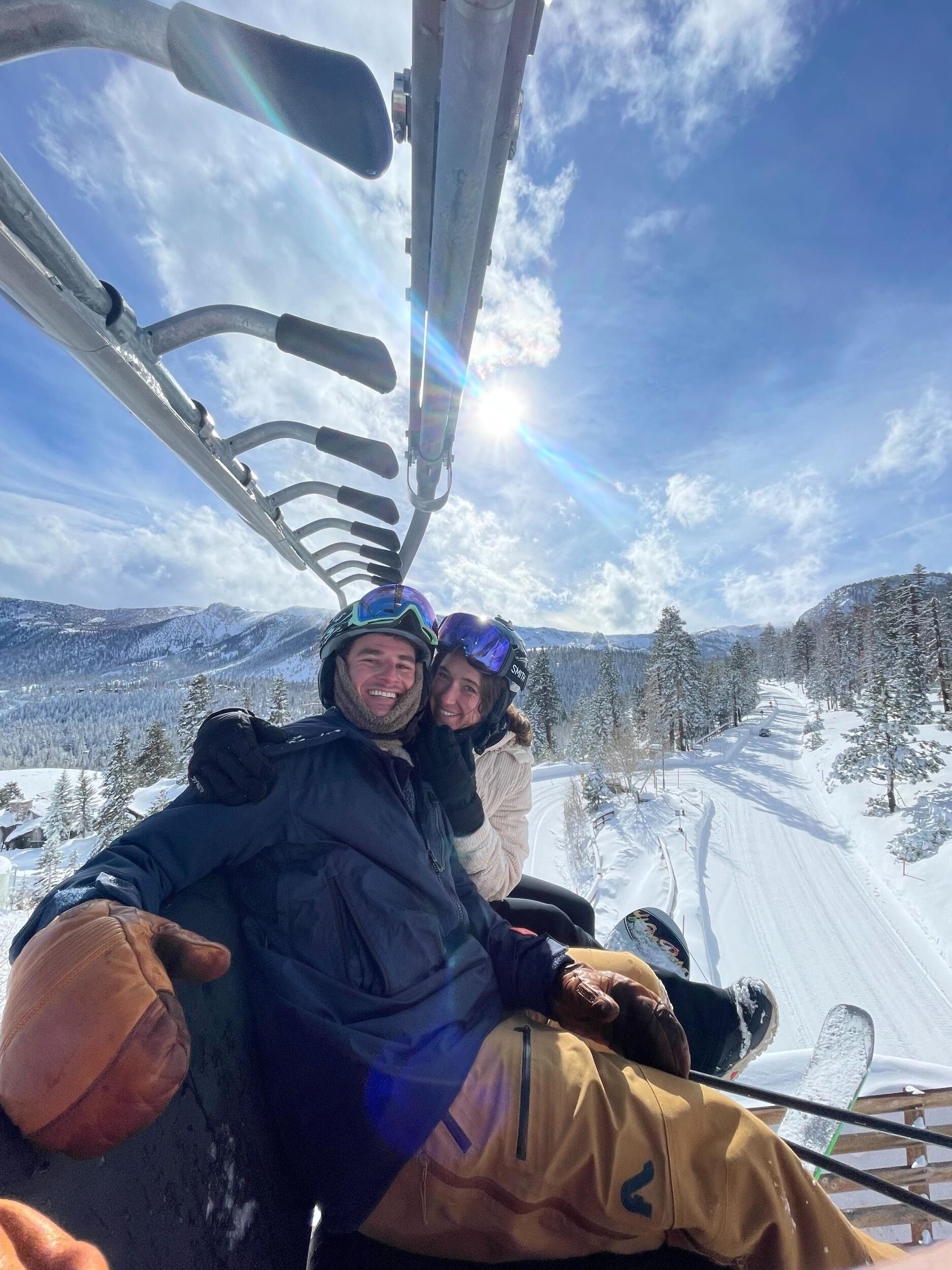 A few weeks after making it offish, we chased some fresh pow pow, another one of our favorite things to do. And while it might’ve been early by traditional standards, it was on that trip that Ben dropped the big L word. Coralie immediately burst into tears… then said it right back.