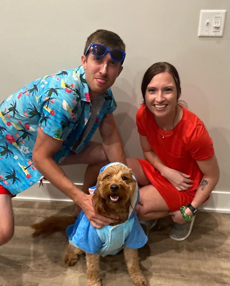 Stitch needed a Lilo and Surfer Dude in her life. (Yes, our lives revolve around her)