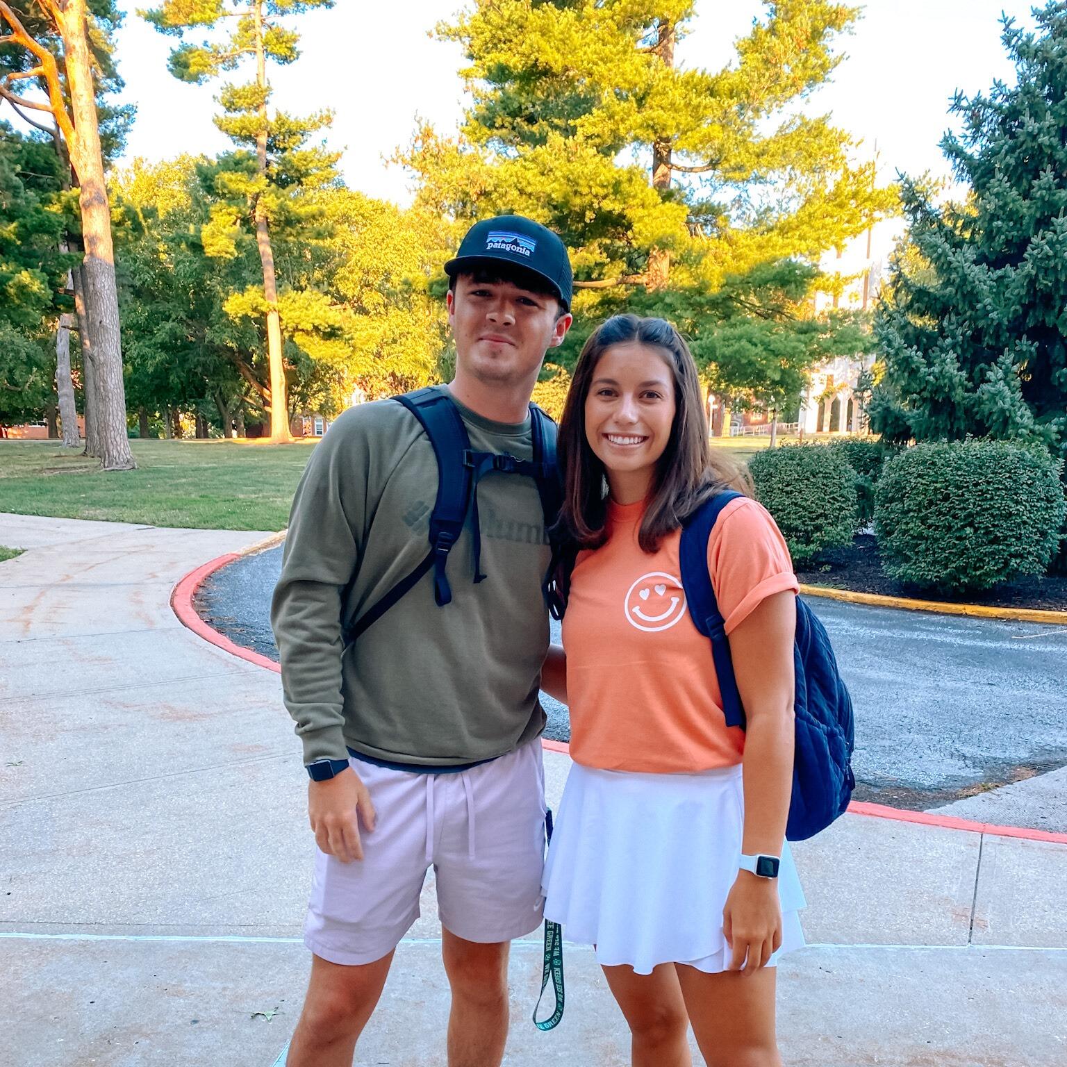 Our first day of college together at Northwest Missouri State University! Kolin studied Management Information Systems while McKenna studied Elementary Education. Go Bearcats!