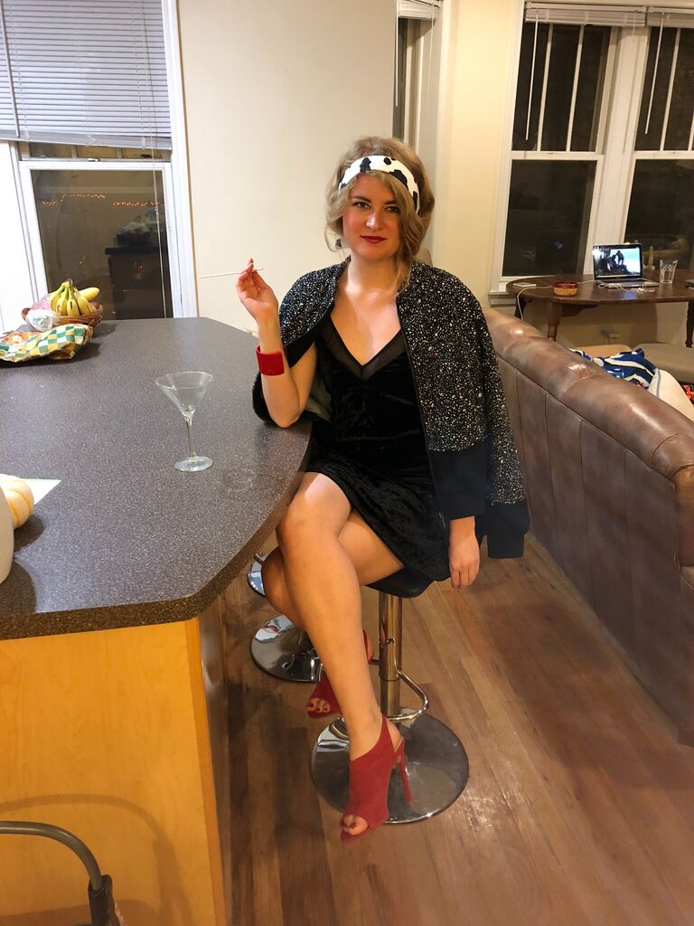 Minimalist Cruella de Vil meets Thriller Michael Jackson
