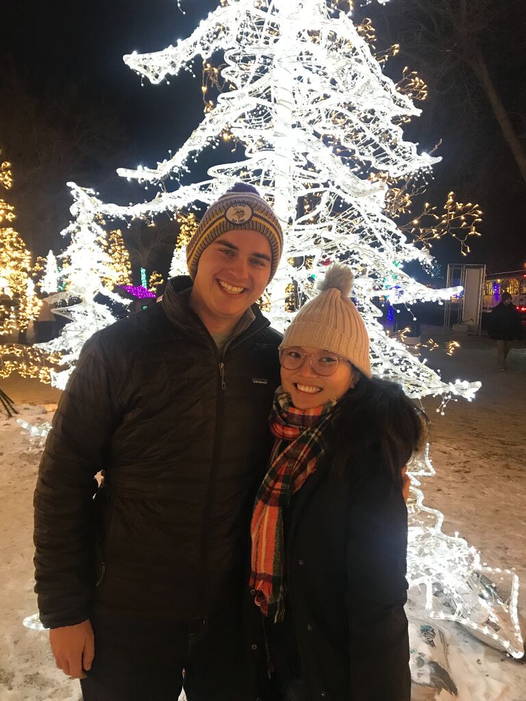 St. Paul, MN: Jillian's first time experiencing a winter  wonderland in Minnesota. Brr! 