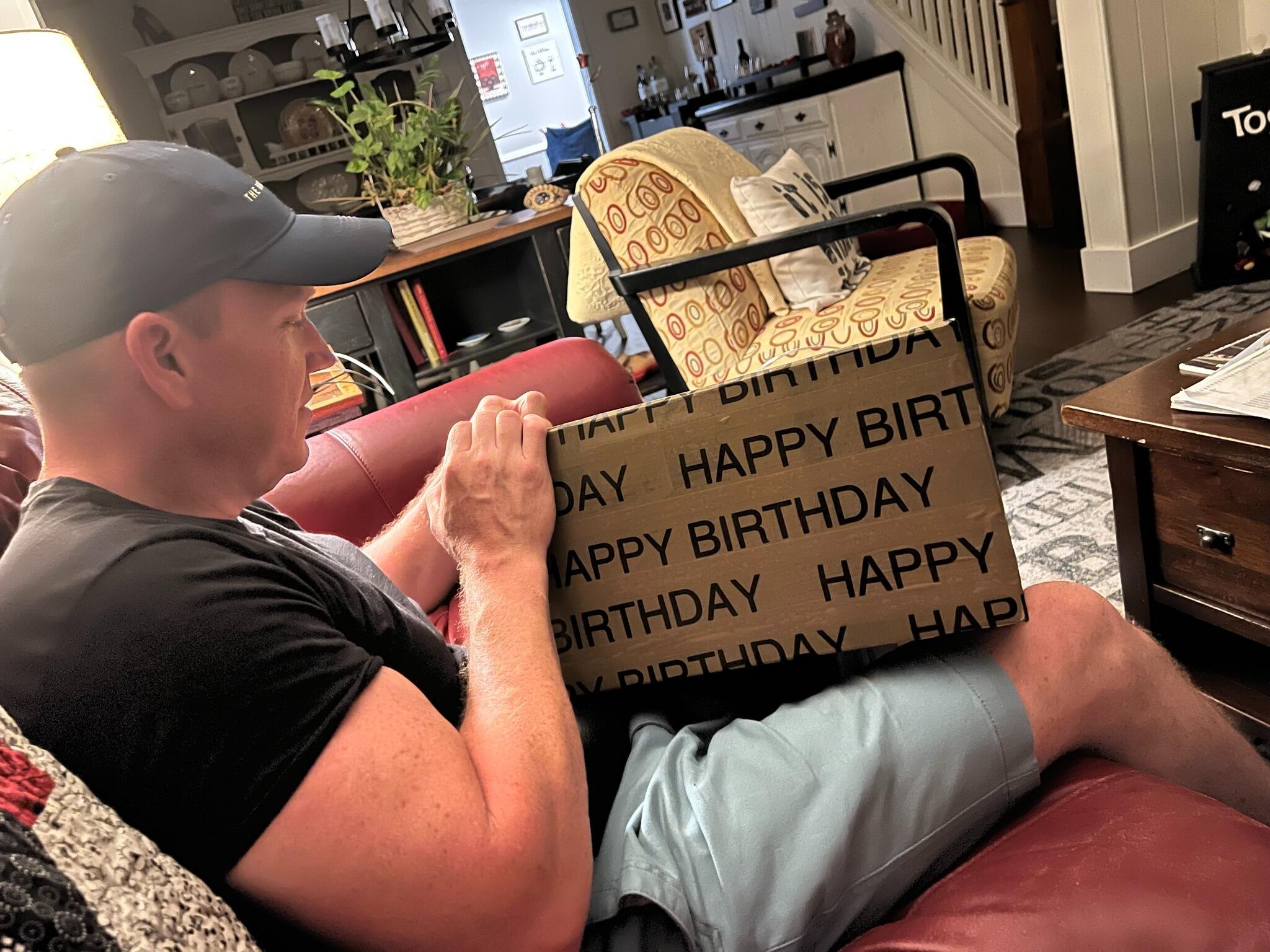 First birthday together--#41  We celebrated after we returned.