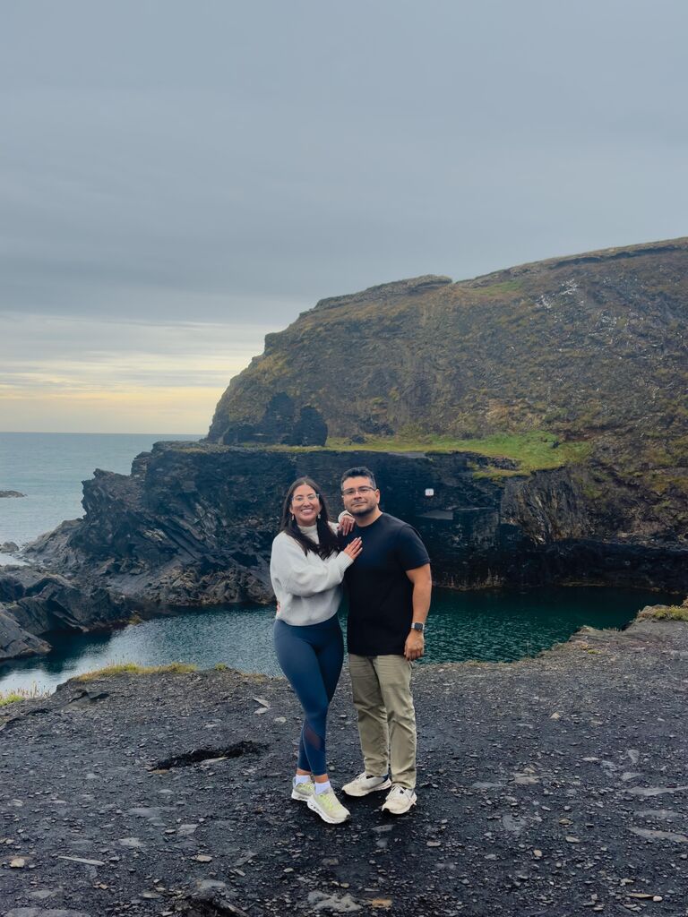 our actual engagement in the blue lagoon of abereiddi, wales, uk