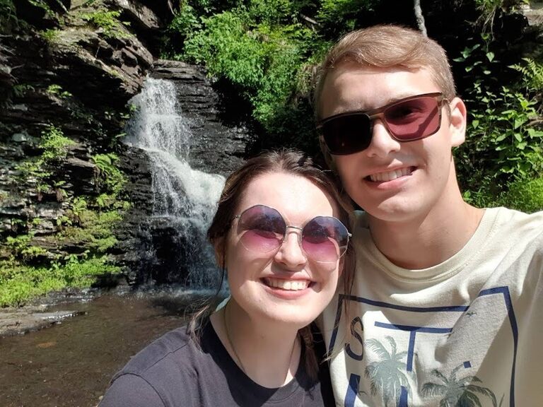 First anniversary; in the Poconos.