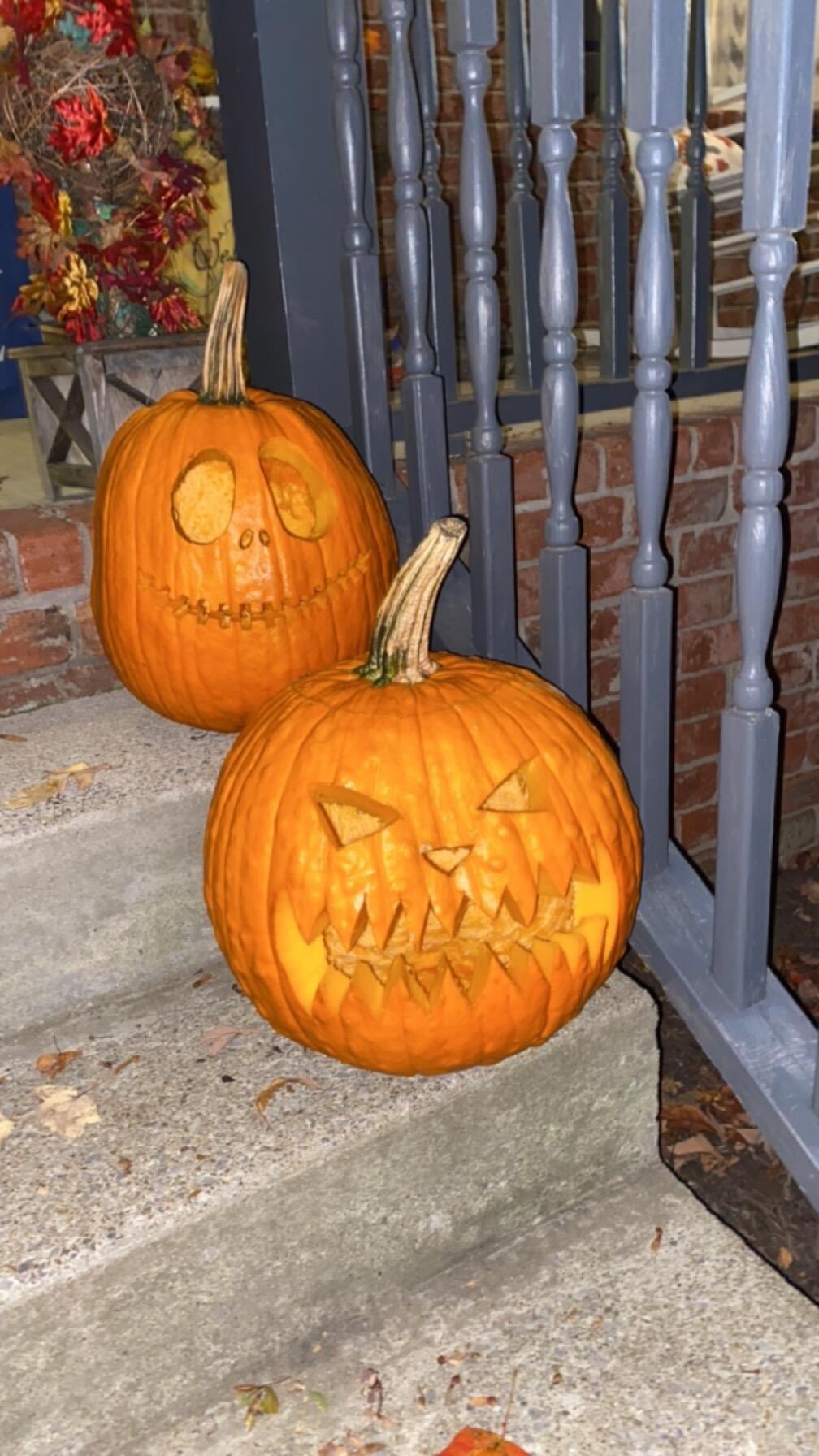Carved pumpkins again
