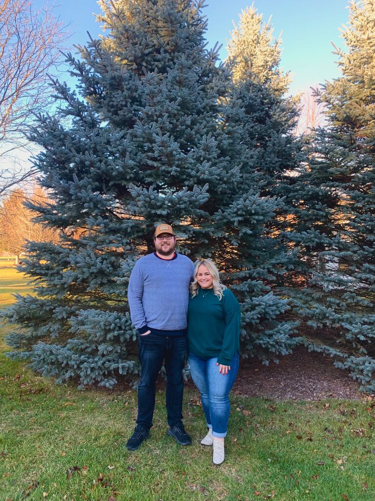 Our first Christmas together. 