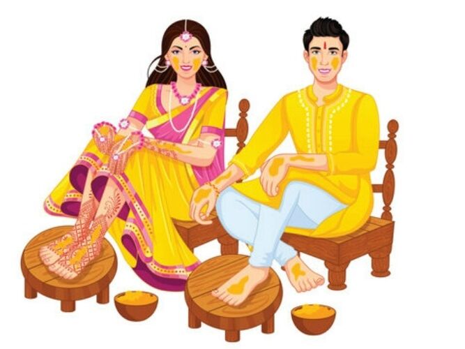 Haldi Ceremony (2 - 3 pm) 
Here is your chance to cover the couple with flower petals and a traditional turmeric mix!