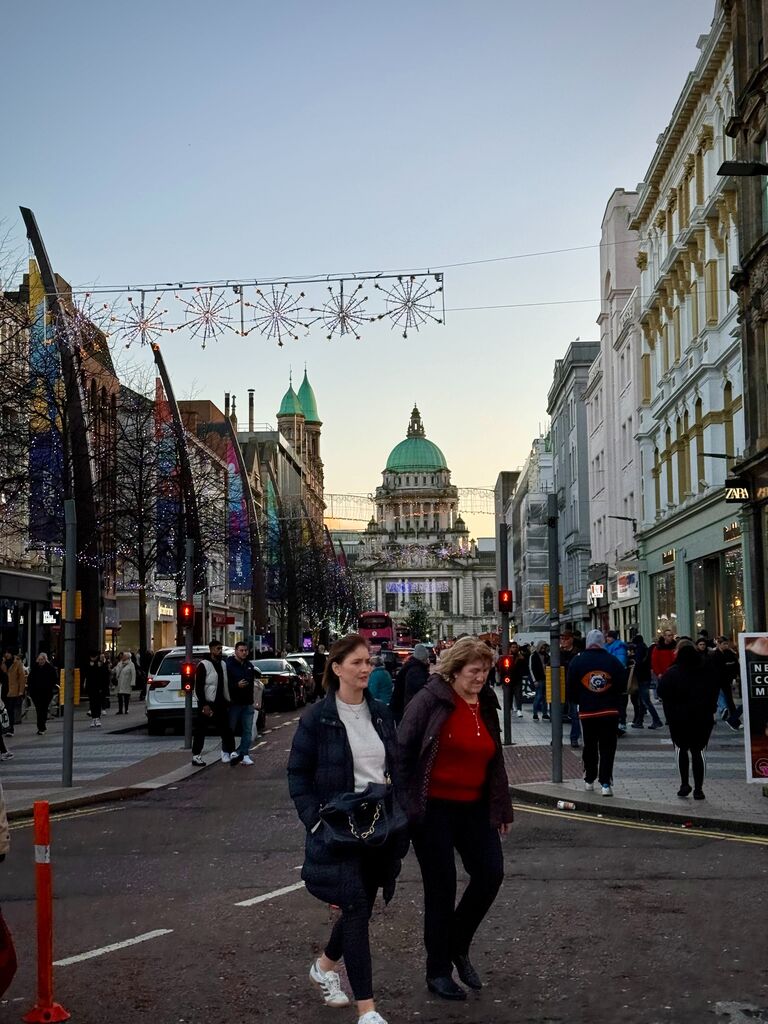 Belfast, Northern Ireland: During the first month of Katarina's Schengen exile, she worked remotely out of Belfast, a short train ride away from Carrickfergus. 