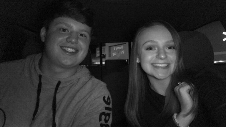 
It really all started with a Happy Birthday message. After just over a year at the same school, Allie and Coleman began their junior year sharing a few classes. On Allie's birthday October 1st, 2019 Coleman messaged Allie wishing her a Happy Birthday. From that day on they have never stopped talking. On November 3rd, 2019, they went on their first date and snapped this quick picture to remember the date. Little did they know this would be the first couple picture of many. 