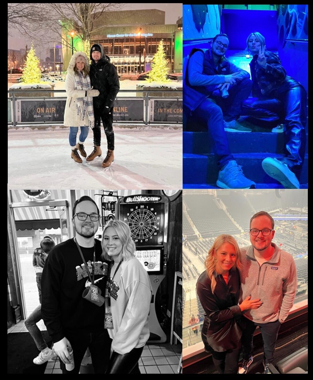 First Christmas/Holiday season <3 Made one of our favorite memories…walking to Red Arrow Park to ice skate in the middle of a snowstorm. 