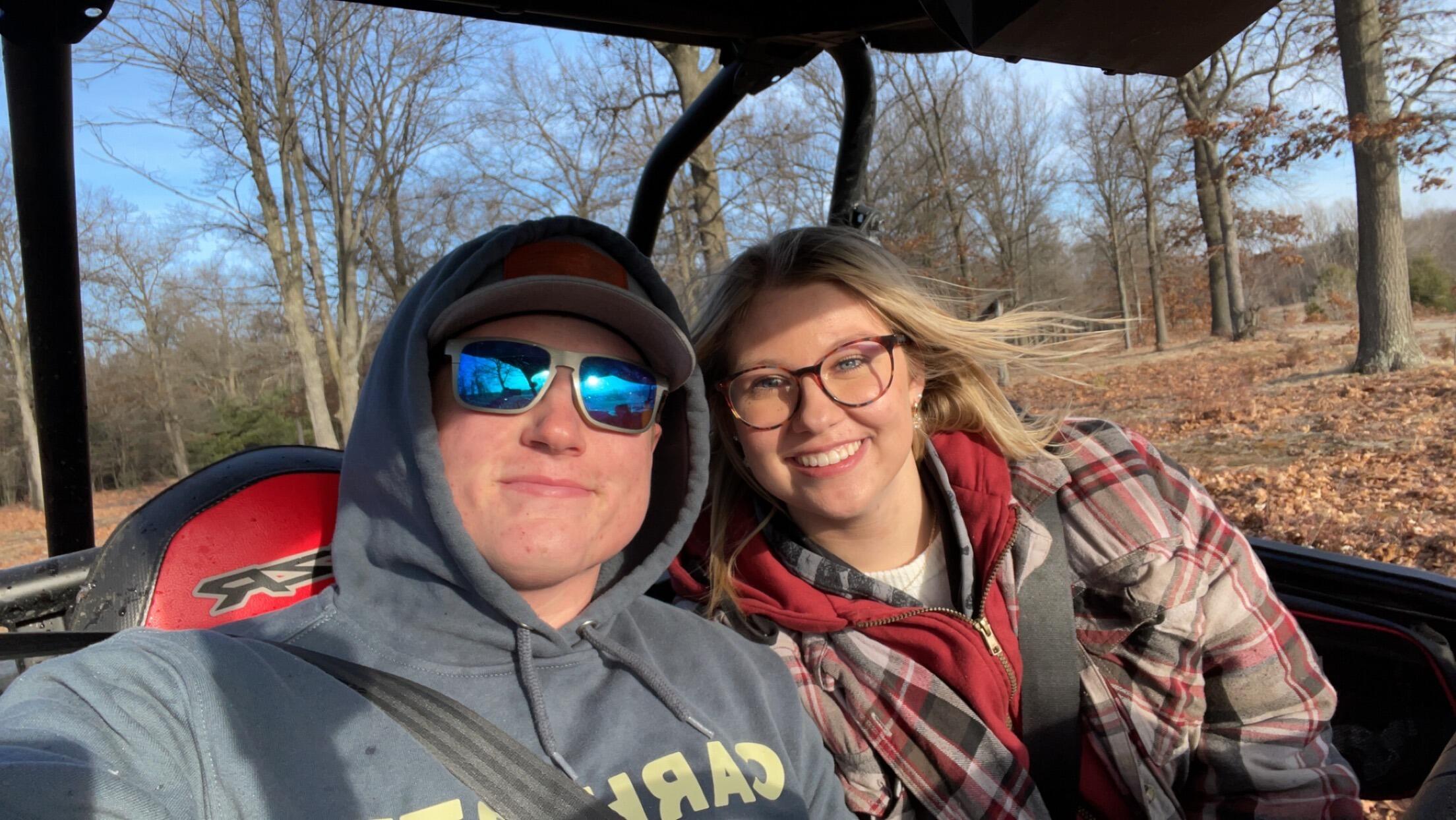 This weekend, Caleb went to Alaina's house and met her family, and had dinner with her grandparents. We then went to Caleb's house, and Alaina met his family! This is also the day we started dating!