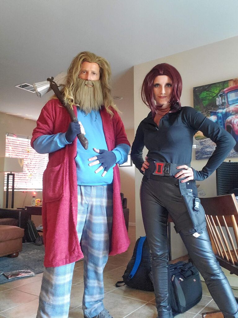 They dress up as Black Widow and Fat Thor for Halloween and go Trick-or-Treating. Carter and Clark decide...  it's something they'll have to work through. 