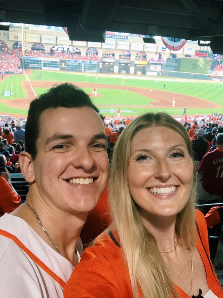 Play Ball! Astros make it to the playoffs and Clayton got to show Erica his favorite team hit dingers into the Crawford Box