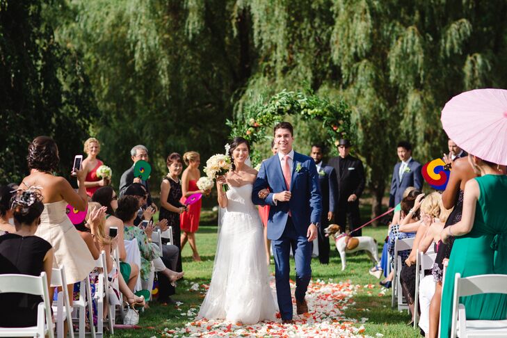 Garden Wedding Ceremony At Buttermilk Falls Inn