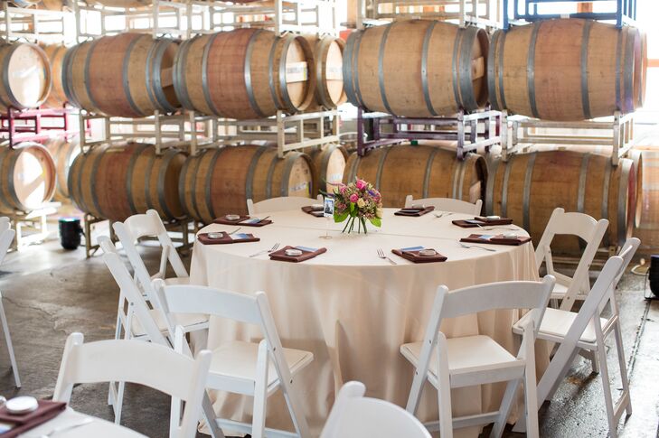 wine colored tablecloth