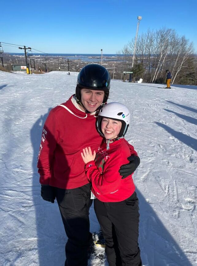 We went out with a group of friends to snowboard, Charlie was eager to teach me since it is a hobby of his. Although, we learned I do not have the need for speed...