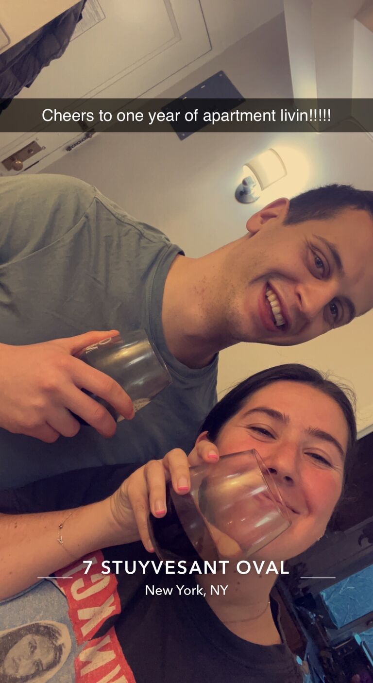 ...to their first (and the best) apartment together in Stuytown...