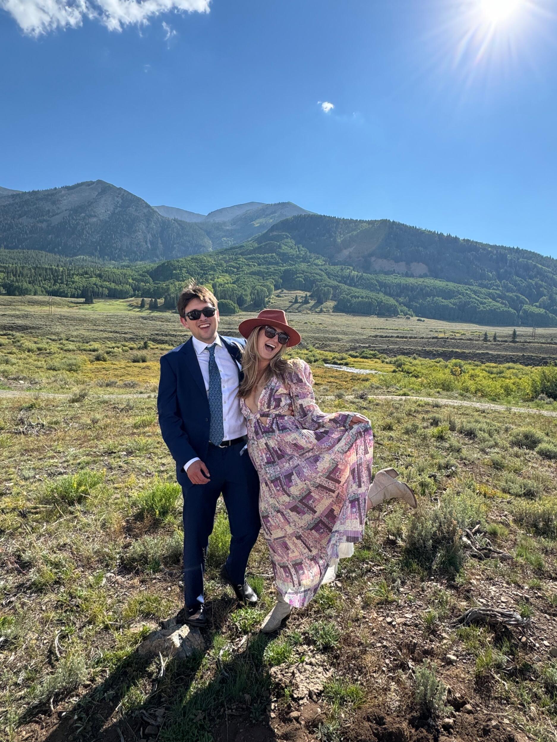 Attending a beautiful CO wedding.